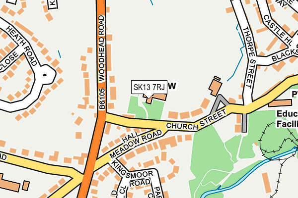SK13 7RJ map - OS OpenMap – Local (Ordnance Survey) SK13 7RJ map - OS OpenMap – Local (Ordnance Survey)