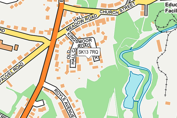 SK13 7RQ map - OS OpenMap – Local (Ordnance Survey) SK13 7RQ map - OS OpenMap – Local (Ordnance Survey)