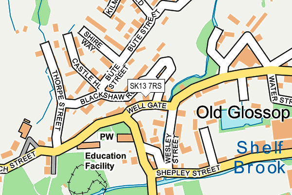 SK13 7RS map - OS OpenMap – Local (Ordnance Survey) SK13 7RS map - OS OpenMap – Local (Ordnance Survey)