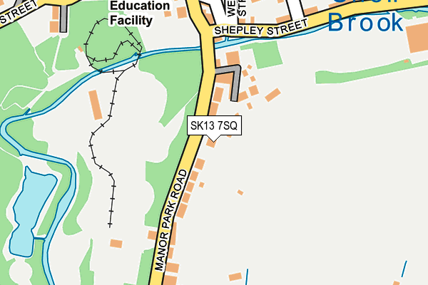 SK13 7SQ map - OS OpenMap – Local (Ordnance Survey) SK13 7SQ map - OS OpenMap – Local (Ordnance Survey)