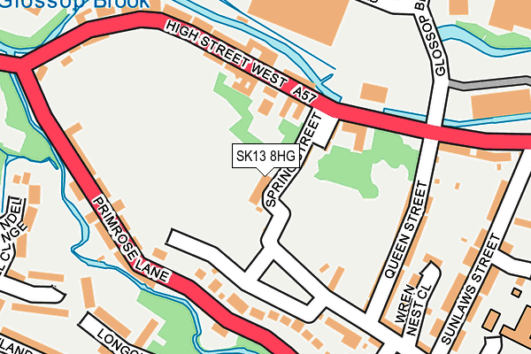 SK13 8HG map - OS OpenMap – Local (Ordnance Survey) SK13 8HG map - OS OpenMap – Local (Ordnance Survey)