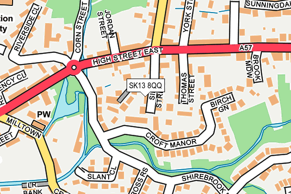 SK13 8QQ map - OS OpenMap – Local (Ordnance Survey) SK13 8QQ map - OS OpenMap – Local (Ordnance Survey)
