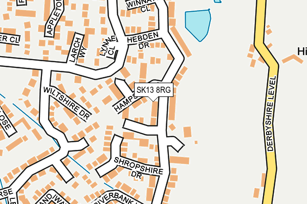 SK13 8RG map - OS OpenMap – Local (Ordnance Survey) SK13 8RG map - OS OpenMap – Local (Ordnance Survey)