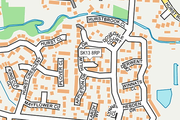 SK13 8RP map - OS OpenMap – Local (Ordnance Survey) SK13 8RP map - OS OpenMap – Local (Ordnance Survey)