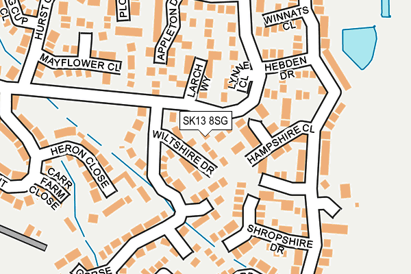 SK13 8SG map - OS OpenMap – Local (Ordnance Survey) SK13 8SG map - OS OpenMap – Local (Ordnance Survey)