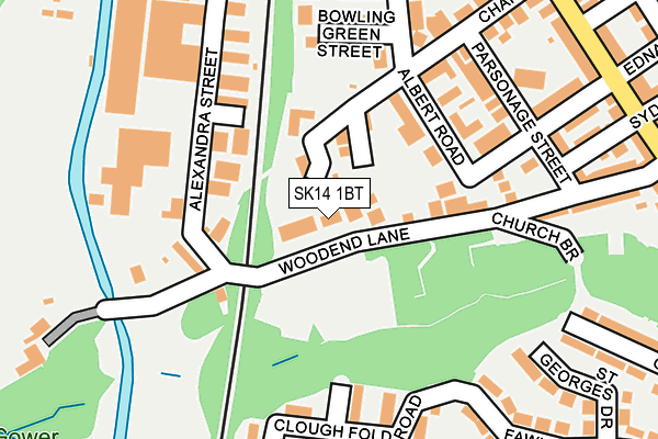 SK14 1BT map - OS OpenMap – Local (Ordnance Survey) SK14 1BT map - OS OpenMap – Local (Ordnance Survey)