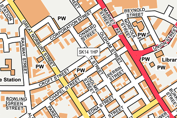 SK14 1HP map - OS OpenMap – Local (Ordnance Survey) SK14 1HP map - OS OpenMap – Local (Ordnance Survey)