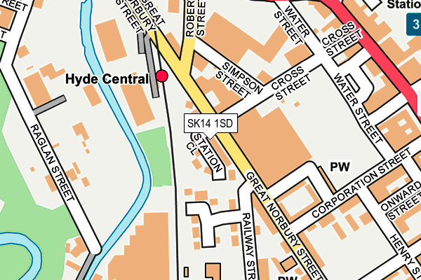 SK14 1SD map - OS OpenMap – Local (Ordnance Survey) SK14 1SD map - OS OpenMap – Local (Ordnance Survey)