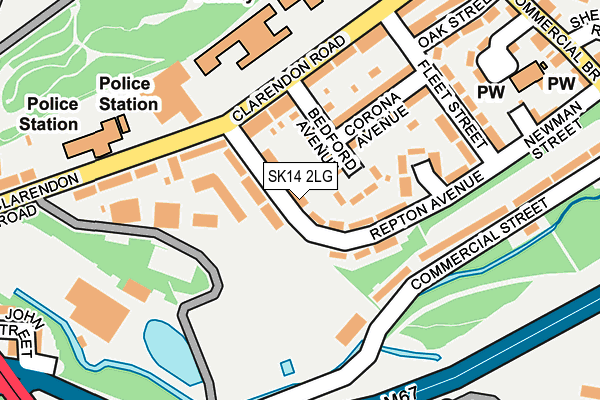 SK14 2LG map - OS OpenMap – Local (Ordnance Survey) SK14 2LG map - OS OpenMap – Local (Ordnance Survey)