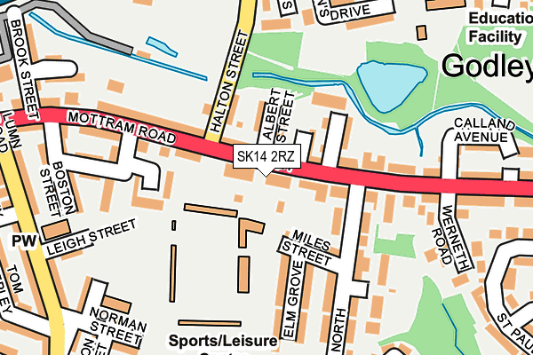 SK14 2RZ map - OS OpenMap – Local (Ordnance Survey) SK14 2RZ map - OS OpenMap – Local (Ordnance Survey)