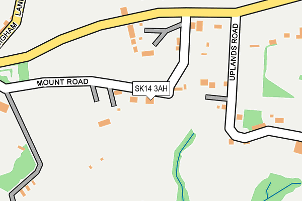 SK14 3AH map - OS OpenMap – Local (Ordnance Survey) SK14 3AH map - OS OpenMap – Local (Ordnance Survey)