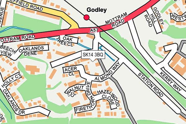 SK14 3BQ map - OS OpenMap – Local (Ordnance Survey) SK14 3BQ map - OS OpenMap – Local (Ordnance Survey)