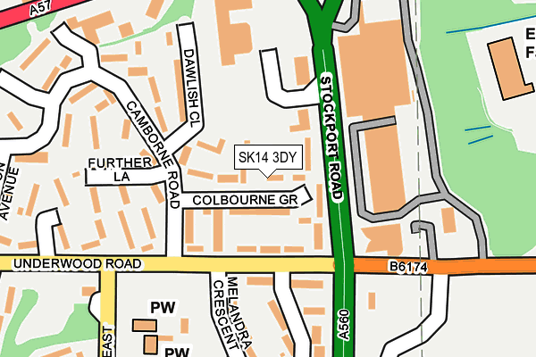 SK14 3DY map - OS OpenMap – Local (Ordnance Survey) SK14 3DY map - OS OpenMap – Local (Ordnance Survey)