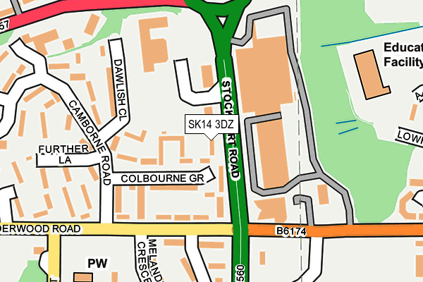SK14 3DZ map - OS OpenMap – Local (Ordnance Survey) SK14 3DZ map - OS OpenMap – Local (Ordnance Survey)