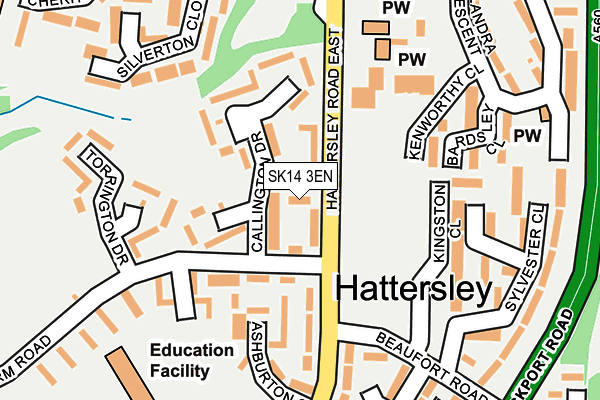 SK14 3EN map - OS OpenMap – Local (Ordnance Survey) SK14 3EN map - OS OpenMap – Local (Ordnance Survey)