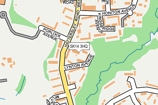 SK14 3HQ map - OS OpenMap – Local (Ordnance Survey) SK14 3HQ map - OS OpenMap – Local (Ordnance Survey)