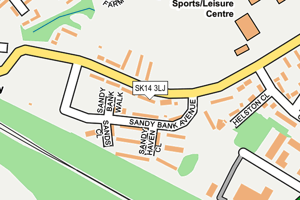 SK14 3LJ map - OS OpenMap – Local (Ordnance Survey)