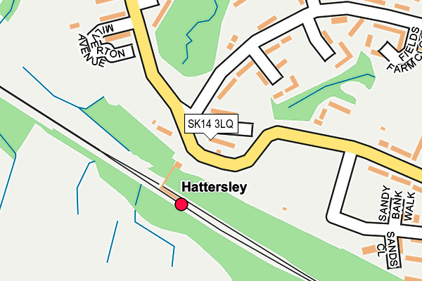 SK14 3LQ map - OS OpenMap – Local (Ordnance Survey)