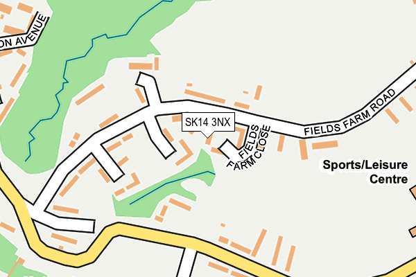 SK14 3NX map - OS OpenMap – Local (Ordnance Survey) SK14 3NX map - OS OpenMap – Local (Ordnance Survey)