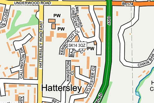 SK14 3QZ map - OS OpenMap – Local (Ordnance Survey) SK14 3QZ map - OS OpenMap – Local (Ordnance Survey)