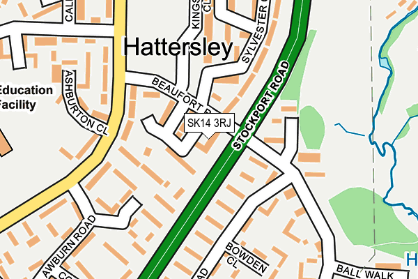 SK14 3RJ map - OS OpenMap – Local (Ordnance Survey) SK14 3RJ map - OS OpenMap – Local (Ordnance Survey)