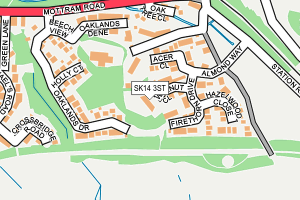 SK14 3ST map - OS OpenMap – Local (Ordnance Survey) SK14 3ST map - OS OpenMap – Local (Ordnance Survey)