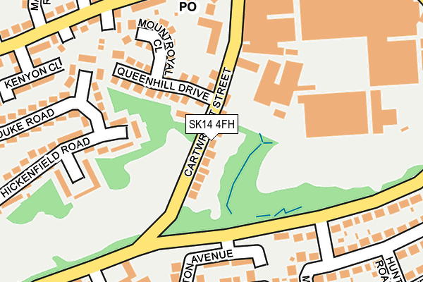 SK14 4FH map - OS OpenMap – Local (Ordnance Survey) SK14 4FH map - OS OpenMap – Local (Ordnance Survey)