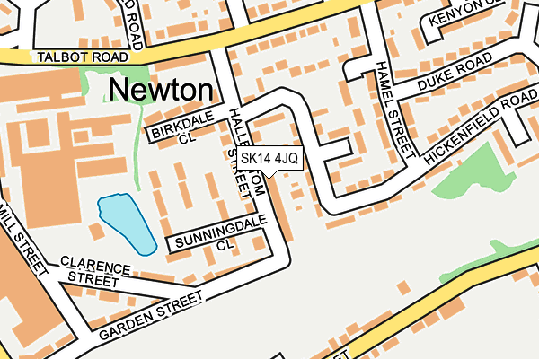 SK14 4JQ map - OS OpenMap – Local (Ordnance Survey)