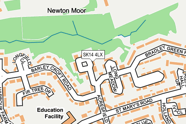 SK14 4LX map - OS OpenMap – Local (Ordnance Survey) SK14 4LX map - OS OpenMap – Local (Ordnance Survey)