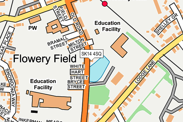 SK14 4SQ map - OS OpenMap – Local (Ordnance Survey) SK14 4SQ map - OS OpenMap – Local (Ordnance Survey)
