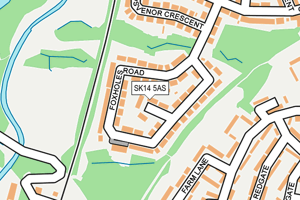 SK14 5AS map - OS OpenMap – Local (Ordnance Survey) SK14 5AS map - OS OpenMap – Local (Ordnance Survey)
