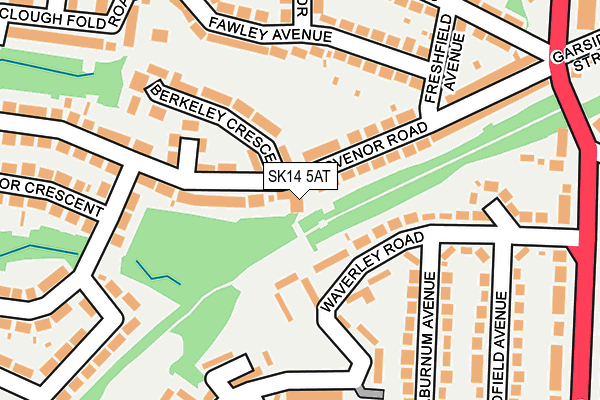 SK14 5AT map - OS OpenMap – Local (Ordnance Survey) SK14 5AT map - OS OpenMap – Local (Ordnance Survey)