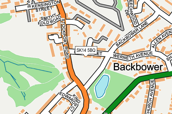 SK14 5BQ map - OS OpenMap – Local (Ordnance Survey) SK14 5BQ map - OS OpenMap – Local (Ordnance Survey)