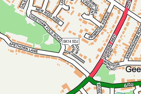 SK14 5DJ map - OS OpenMap – Local (Ordnance Survey) SK14 5DJ map - OS OpenMap – Local (Ordnance Survey)