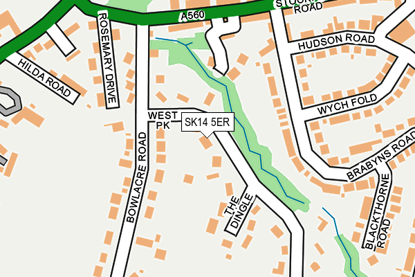 SK14 5ER map - OS OpenMap – Local (Ordnance Survey) SK14 5ER map - OS OpenMap – Local (Ordnance Survey)