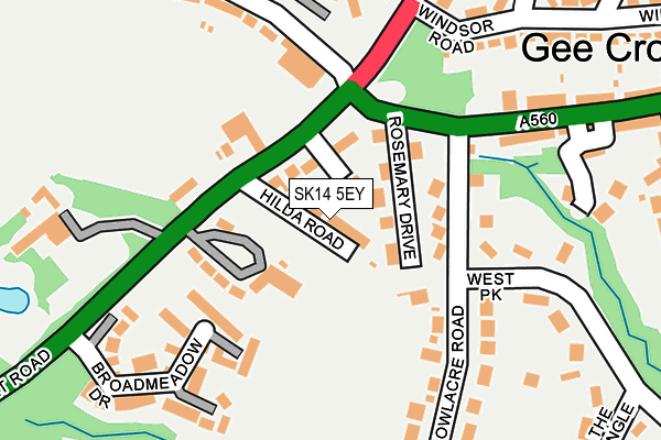 SK14 5EY map - OS OpenMap – Local (Ordnance Survey) SK14 5EY map - OS OpenMap – Local (Ordnance Survey)