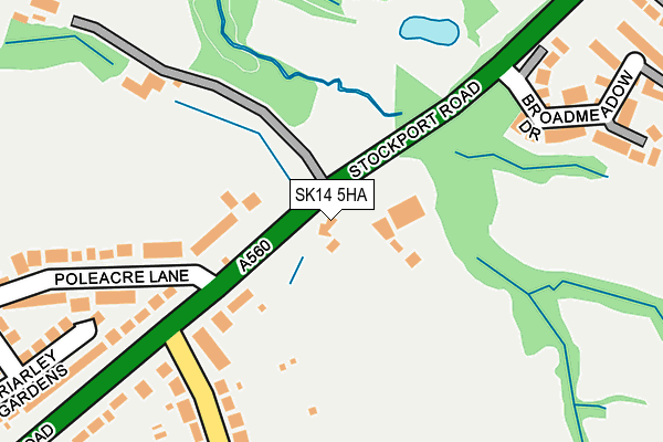 SK14 5HA map - OS OpenMap – Local (Ordnance Survey) SK14 5HA map - OS OpenMap – Local (Ordnance Survey)