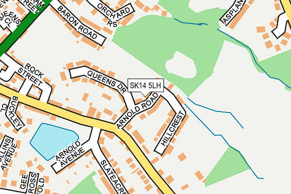 SK14 5LH map - OS OpenMap – Local (Ordnance Survey) SK14 5LH map - OS OpenMap – Local (Ordnance Survey)