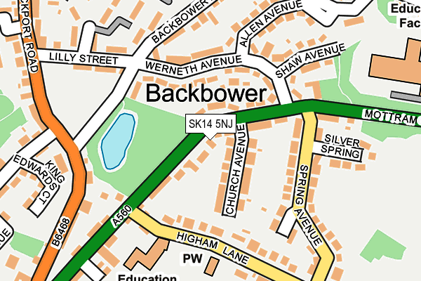 SK14 5NJ map - OS OpenMap – Local (Ordnance Survey) SK14 5NJ map - OS OpenMap – Local (Ordnance Survey)