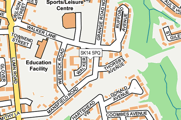SK14 5PQ map - OS OpenMap – Local (Ordnance Survey) SK14 5PQ map - OS OpenMap – Local (Ordnance Survey)