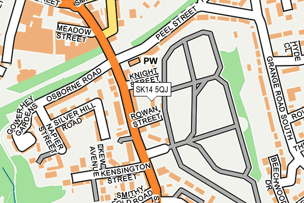 SK14 5QJ map - OS OpenMap – Local (Ordnance Survey) SK14 5QJ map - OS OpenMap – Local (Ordnance Survey)