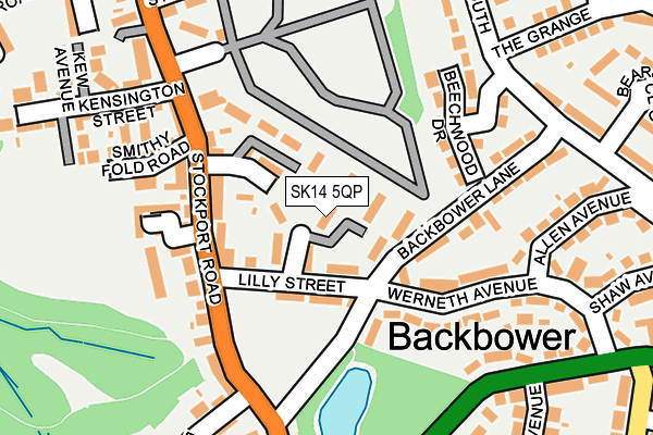 SK14 5QP map - OS OpenMap – Local (Ordnance Survey) SK14 5QP map - OS OpenMap – Local (Ordnance Survey)