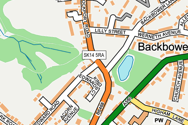 SK14 5RA map - OS OpenMap – Local (Ordnance Survey) SK14 5RA map - OS OpenMap – Local (Ordnance Survey)