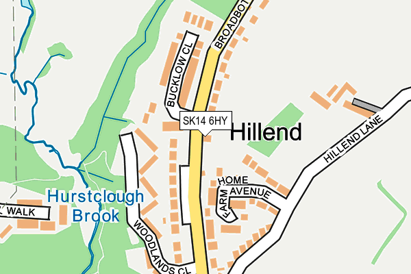 SK14 6HY map - OS OpenMap – Local (Ordnance Survey) SK14 6HY map - OS OpenMap – Local (Ordnance Survey)