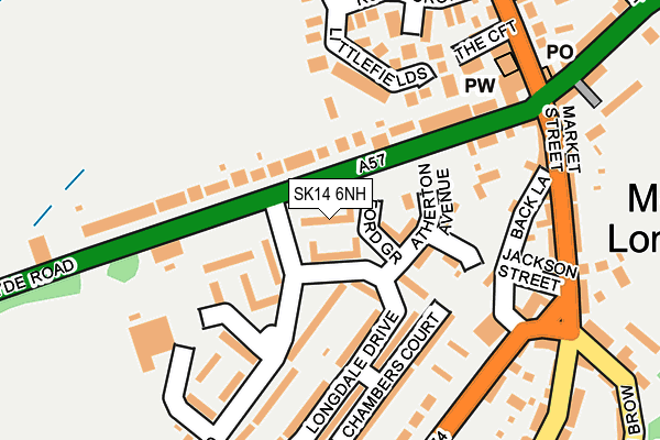 SK14 6NH map - OS OpenMap – Local (Ordnance Survey) SK14 6NH map - OS OpenMap – Local (Ordnance Survey)