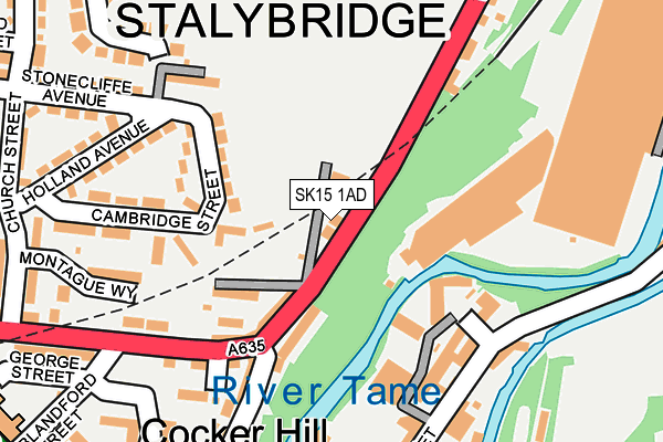 SK15 1AD map - OS OpenMap – Local (Ordnance Survey) SK15 1AD map - OS OpenMap – Local (Ordnance Survey)