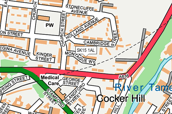 SK15 1AL map - OS OpenMap – Local (Ordnance Survey) SK15 1AL map - OS OpenMap – Local (Ordnance Survey)