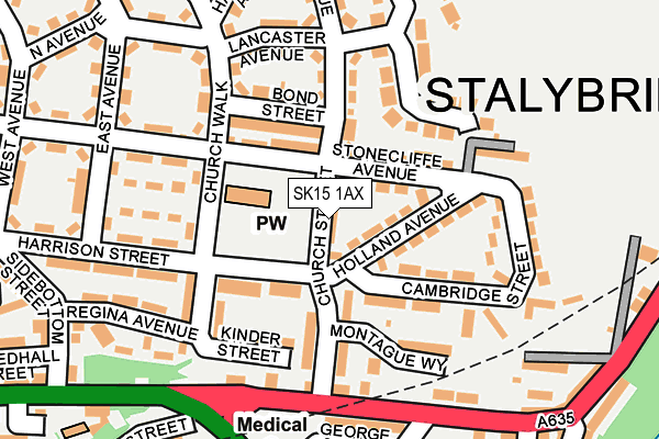 SK15 1AX map - OS OpenMap – Local (Ordnance Survey) SK15 1AX map - OS OpenMap – Local (Ordnance Survey)