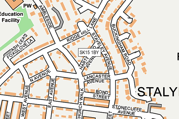 SK15 1BY map - OS OpenMap – Local (Ordnance Survey) SK15 1BY map - OS OpenMap – Local (Ordnance Survey)