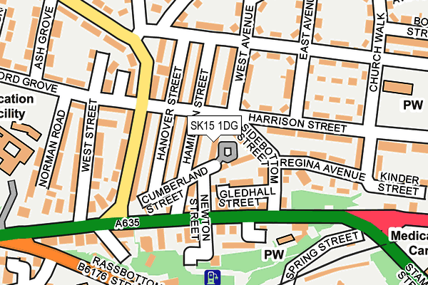 SK15 1DG map - OS OpenMap – Local (Ordnance Survey) SK15 1DG map - OS OpenMap – Local (Ordnance Survey)